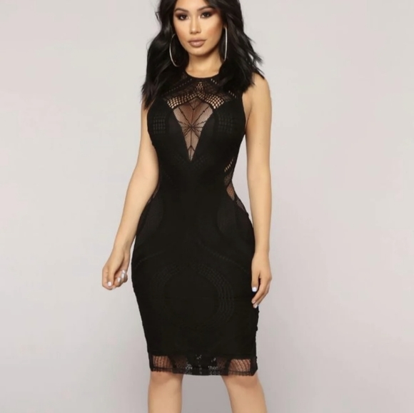 Fashion Nova Dresses & Skirts - "Came To Party" Lace Dress